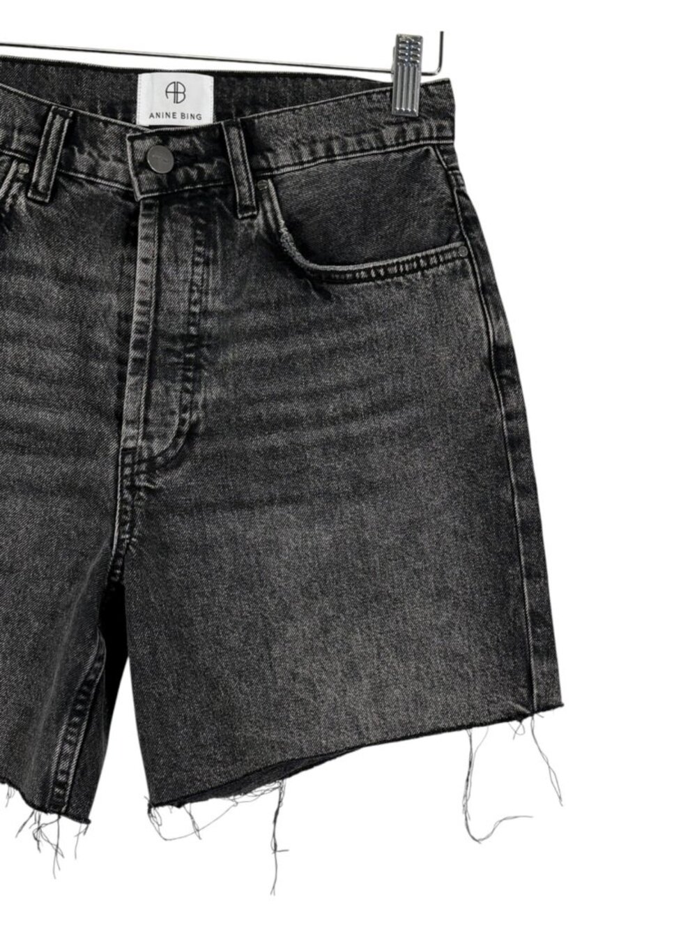 NEW Anine Bing Kat High Rise Jean Shorts Size 26 - Picture 6 of 12